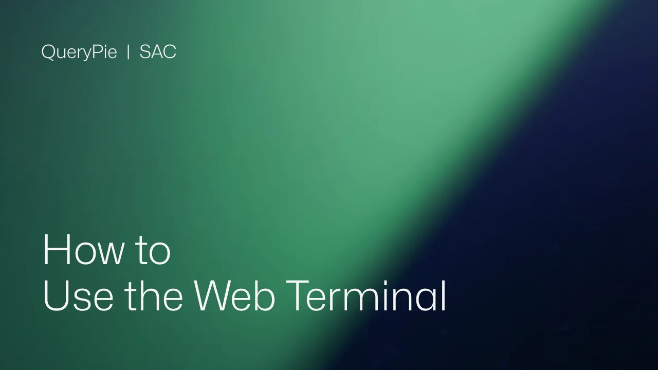 How to Use the Web Terminal