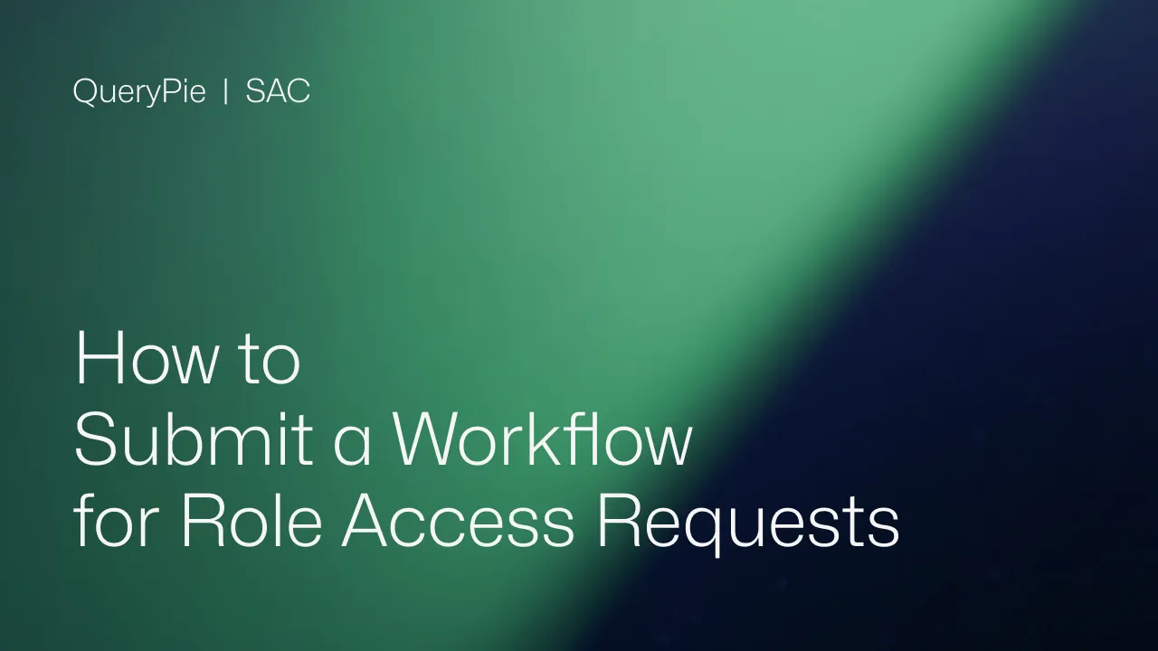 How to Submit a Workflow for Role Access Request