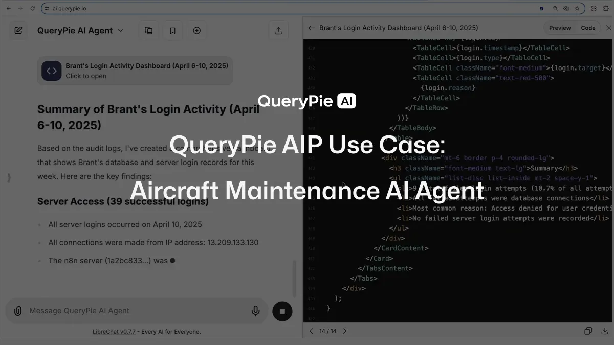 AIP Use Case: Aircraft Maintenance AI Agent