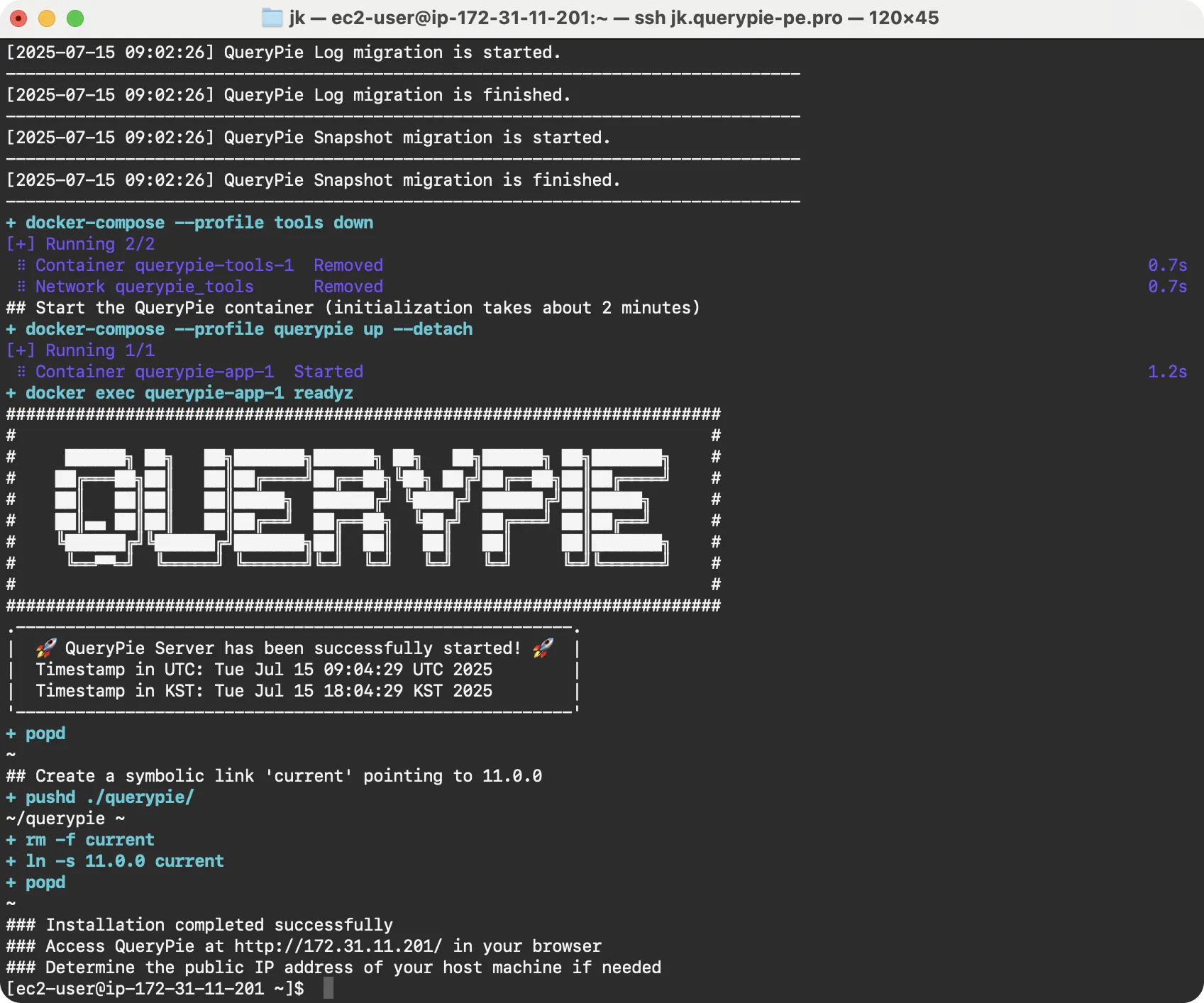 Installation is complete.